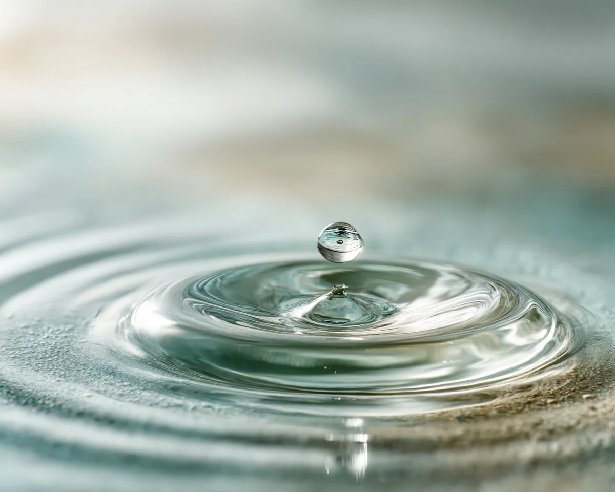 Wassertropfen als Sinnbild für kraniosakrale Osteopathie bei Kopfschmerzen und Migräne in Ostseebad Rerik